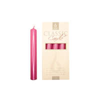 Bartek Candles Gyertya klasszikus rózsaszín metál 4 db, 2 cm x 17 cm