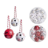 Yala Design Karácsonyi fém csengő két féle 3 cm, 8 db/csomag