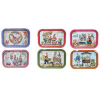 NTT Húsvéti fémtálca többféle 34 cm X 23 cm