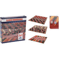 Free & Easy P.O. Klasszikus társasjáték 3 in 1, sakk+dáma+backgammon