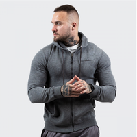 GymBeam GymBeam Zipper Hoodie Grey Black pulcsi