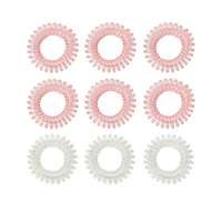 GymBeam BeastPink Set of spiral hair ties Pink