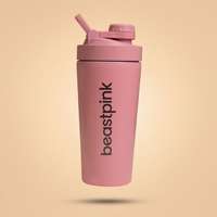 GymBeam BeastPink Steel Shaker 650 ml Pink