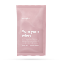 GymBeam BeastPink Yum Yum Whey minta 30 g csokoládé mogyoró