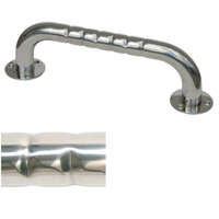 Króm, rozsdamentes egyenes fali kapaszkodó 30 cm, csúszásmentes-dombornyomott foganyúval