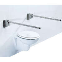 Felhajtható króm-acél fali wc-fürdőszoba kapaszkodó 85 cm