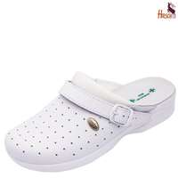 Hirsch Bio HirschBio férfi, női bőr fehér anatómiai, csatos klumpa 35-47 R munkavédelmi, csúszásmentes