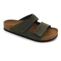 Leon Comfortstep 4704 zöld férfi bőr papucs anatómiai talppal 42-47