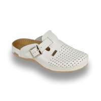 Leon Comfortstep 700 fehér férfi bőr papucs 40-48 (munkavédelmi)