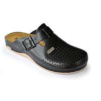 Leon Comfortstep 700 fekete férfi bőr papucs 40-48 (munkavédelmi)