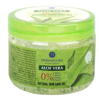 DERMAFLORA 0% NATURAL SKIN CARE ALOE VERA BŐRÁPOLÓ GÉL 300ML