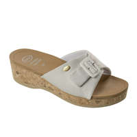 Scholl Wappy fehér parafatalpú marhabőr papucs 36-37, 39, 41