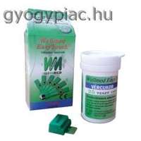Wellmed Glucose vércukor tesztcsík 25 db GU, GC és GCU, gchb készülékhez