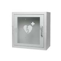 Defibrillátor fali kabin univerzális beltéri, fém, riasztó, fehér /PAD, AED, AS, ONE, HS6, Saver One