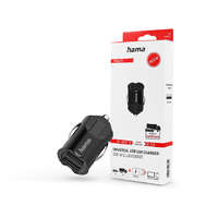 Hama HAMA 2xUSB szivargyújtó töltő adapter - 10.5W - HAMA USB Car Charger Kit - fekete