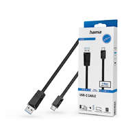 Hama HAMA USB-A - Type-C adat- és töltőkábel 0,75 m-es vezetékkel - HAMA USB-A - USB-C Cable - fekete