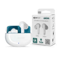 Boompods Boompods TWS Bluetooth sztereó headset v5.3 + töltőtok - Boompods Skim Ocean TWS with Charging Case - fehér