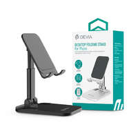 Devia Devia univerzális asztali telefon/tablet tartó - Devia Desktop Folding Stand ForPhone - fekete