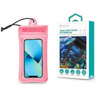 Devia Devia univerzális vízálló védőtok max. 7" méretű készülékekhez - Devia Mobile Phone Floating Waterproof Bag - rózsaszín