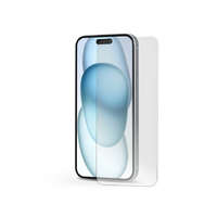 Haffner Apple iPhone 15 Plus üveg képernyővédő fólia - Tempered Glass Screen Pro Plus 2.5D - 1 db/csomag - ECO csomagolás