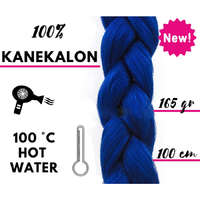 Hair Power Afro szintetikus 100% kanekalon haj, 100 cm, 165 g, Blue