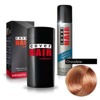 Cover Hair Cover Hair Volume hajdúsító, 30 g, csokoládé (vöröses barna) + kötést erősítő spray