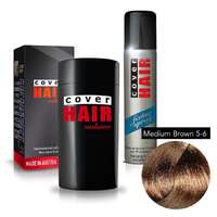 Cover Hair Cover Hair Volume hajdúsító, 30 g, középbarna + kötést erősítő spray