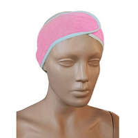 Hair Power Kozmetikai tépőzáras frottír bambusz fejpánt, pink