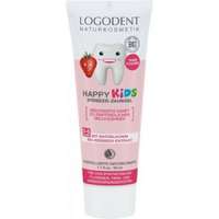 Logona Logodent Happy Kids eper ízű fogkrém gyermekeknek, 50 ml
