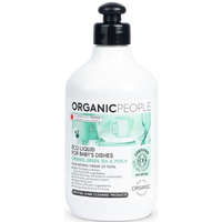Organic People Organic People öko mosogatószer babaedényekhez bio zöld teával és barackkal, 500 ml