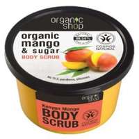 Organic Shop Organic Shop helyreállító testradír mangóval és cukorral, 250 ml