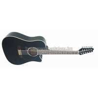 12 húros MSA Cutaway westerngitár fekete