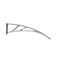 Silver Wing Féltető tartó 120 cm extra nagy kinyúlású C típusú esővédő tető tartókar szürke szín 1 db konzol tényleges méret 1170 mm