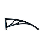 Tech Féltető tartó 60 cm kinyúlású C típusú esővédő tető tartókar fekete szín 1 db konzol tényleges méret 590mm belevaló polikarbonát 3,2mm