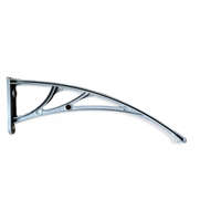 Silver Wing Féltető tartó 60 cm kinyúlású C típusú esővédő tető tartókar szürke szín 1 db konzol tényleges méret 590mm belevaló polikarbonát 3,2mm