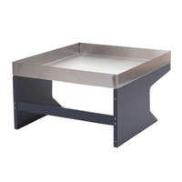 Wohnen Automata robot fűnyíró előtető ültetőládával fém védőtető virágágyással 37x60x70 cm inox fűnyíró garázs