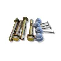 ZENN Előtetőhöz dűbel 4 db betontipli védőtető koszorúhoz rögzítéshez M8 szürke anyatakaró kupakkal