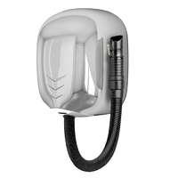 Vama Stream Dry rozsdamentes fali hajszárító gégecsöves 1100 W polírozott kivitel uszodába automatikus kikapcsolás