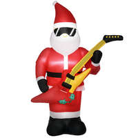 OSOAM Karácsonyi Dekoráció Felfújható Mikulás Kültéri Karácsonyi Dekoráció, Fújóval, 140 m, Piros + Fehér