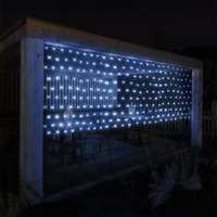 EDDC LED fényfüggöny 200x100 cm hideg fehér 160 LED világítás, ünnepi fényfüzér