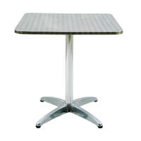Serena Kávézó asztal szögletes 70x70 cm kültéri rozsdamentes acél és alumínium