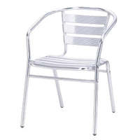 Serena Kávézó szék kültéri alumínium egymásra rakható fém bisztró szék rakásolható kerti szék