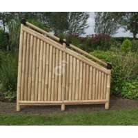 Bambus Bambusz kerítés design térelválasztó 180x90/180 cm natúr