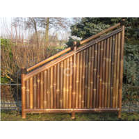 Bambus Bambusz kerítés design térelválasztó 180x90/180 cm sötétbarna