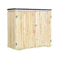 Tech Két ajtós kerti fészer, kis faház szerszámok tárolásához 136 x 127 x 58 cm