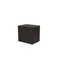 Keter Keter kerti tároló fa hatású kerti láda 113 liter 59,6x46x53 cm grafit szürke doboz Curver URBAN STORAGE BOX