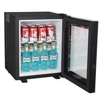 Wama TOP26-LTG Szállodai hűtőszekrény minibár üvegajtóval A+ 26 L, szabadon álló és beépíthető funkcióval