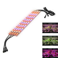 LEDLAMP 100W növényvilágító fénycső 2x4 darab 40 cm hosszú változtatható fényhatású időzítős növénynevelő lámpa IP44