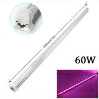 LEDLAMP 60W növényvilágító fénycső 3 db 120 cm hosszú,toldható növénynevelő LED lámpa kapcsolóval