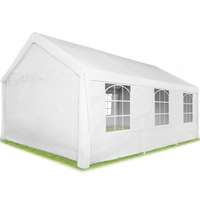Tech Kerti pavilon 6x4m parti sátor 4 oldalsó fóliával fehér